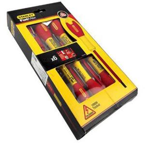 Набор из 6 изолированных отверток Stanley с двухцветной ручкой 65-443-14 Корпоративная настройка A