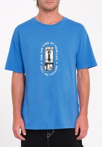 Футболка с принтом TIME OF YOUR LIFET Volcom, синий