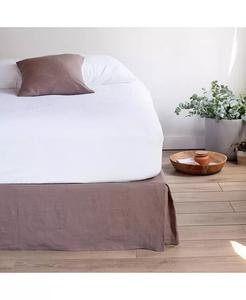 Постельная юбка из 100% французского льна Bokser Home, коричневый