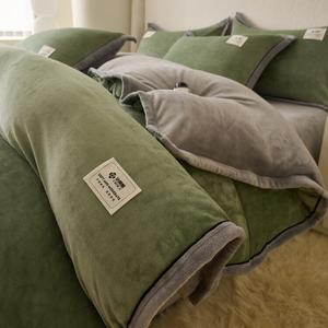 Disney Пододеяльник 180х220 см, двойной флис, молочный вельвет, цвет Avocado Light Gray