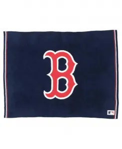 Плед CozyChic "Бостон Ред Сокс" размером 137 см x 183 см Barefoot Dreams, темно-синий