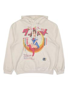 Толстовка с капюшоном с принтом аниме Doublet, нейтральный