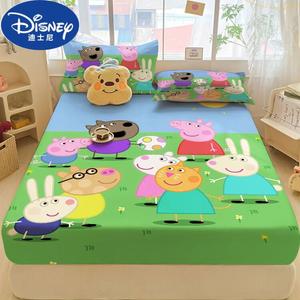 Disney Простыня на резинке 180х200 см с принтом Peppa Pig 3, 100% хлопок
