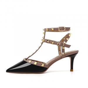 YAFEI XUANYU Тонкие каблуки на шпильке 6 см женские черные, цвет Black