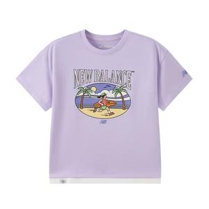 Футболка для детей 3-7 лет New Balance, фиолетовый