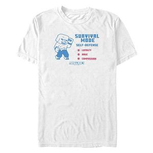 Футболка с принтом Big & tall movie survival mode Minecraft