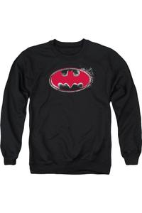 Толстовка Batman Hardcore Noir Bat Logo для взрослых с круглым вырезом Gildan, черный