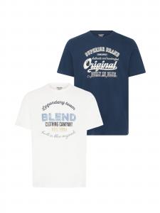BLEND Футболка 'BHBenop 2 Pack' в синем цвете