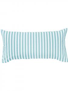 Наволочка из жатого хлопка Ингольштадт синего цвета Erwin Müller, 40 x 80 см