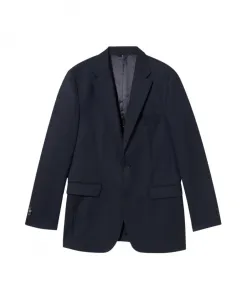 Однобортный пиджак из натуральной шерсти Brooks Brothers, синий