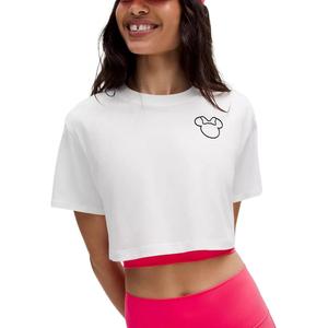 Топ-кроп Disney All Yours женский Lululemon, белый