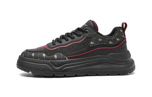 HLA Мужские лоу-топ скейтборд кроссовки черные с золотом, цвет Black Gold