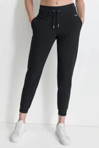 Женские спортивные штаны Dkny Sport Jogger, черные, флисовые, с завязками на талии, FTS718 Dkny, черный