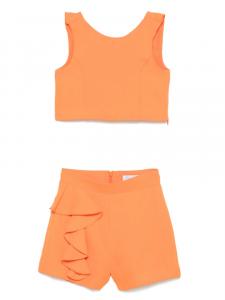 Комплект из топа и шорт Abel & Lula с оборками, оранжевый