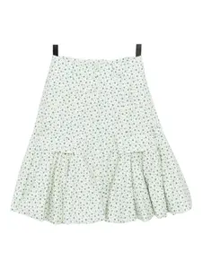 Миди-юбка с цветочным принтом Rokh, нейтральный