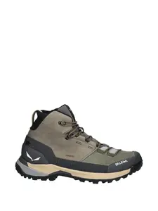 Высокие ботинки на шнуровке Salewa, зеленый