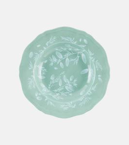 Фарфоровая суповая тарелка Ginori 1735 с цветочным узором Cabana, Sage
