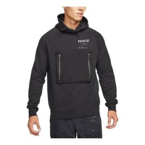 Толстовка Nike Sportswear City Made French Terry Pullover Hoodie 'Black', черный