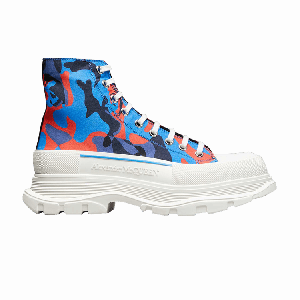 Кроссовки Alexander McQueen Alexander McQueen Tread Slick High 'Blue Red Camo', синий
