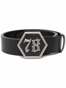 Ремень с логотипом Philipp Plein, черный