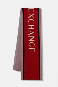 Шарф с шерстью Armani Exchange, красный