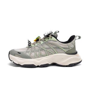 Низкие массивные кроссовки Earth Stroll Series для мужчин AOKANG, Gray Green+Shoe Buckles[Standard Sports Shoe Size]