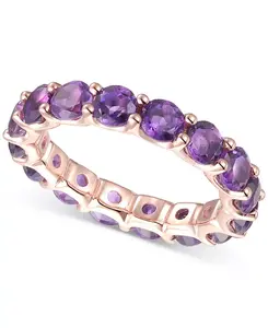 Кольцо с родолитовым гранатом (1/2 карата) из стерлингового серебра (также доступно с цитрином, голубым топазом, мульти, опалом и аметистом) Macy'S, amethyst