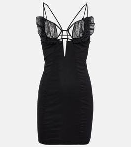 Мини-платье с оборками Nensi Dojaka, черный