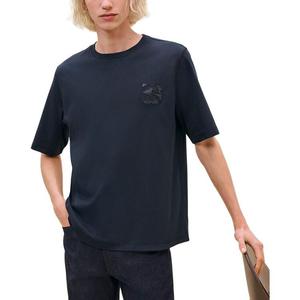 Футболка мужская темно-синяя Hermes, синий