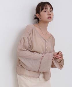 Двусторонняя конструкция верха кардигана спереди и сзади