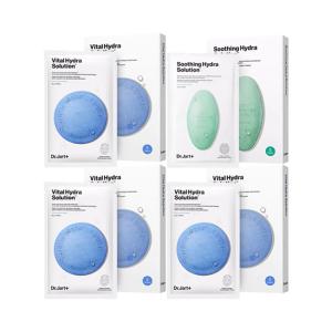 DIJIATING Blue Green Pill комбо маски для лица успокаивающие, увлажняющие и питающие для всех типов кожи 2 коробки/3 коробки Dr. Jart+, Two-Piece Set: синий Round Mask 5 Pcs/Box * 3+зеленый Round Mask 5 Pcs/Box