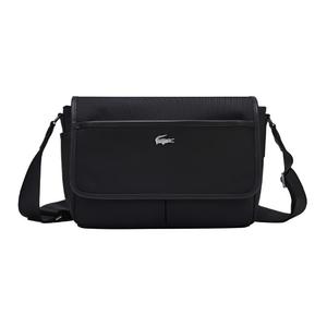 LACOSTE Полиамидная сумка-мессенджер через плечо мужская черная, Black