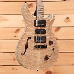 Paul Reed Smith Private Stock Special Semi Hollow - натуральный и выбеленный с черной заливкой по текстуре задней части - 24 0385963