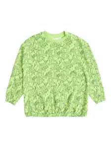 Толстовка Mini Leopard с круглым вырезом Mini Rodini, зеленый