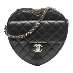 CHANEL Кожаная сумка через плечо женская черная