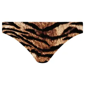 Нижняя часть классического бикини тигрового цвета. Michael Kors, коричневый