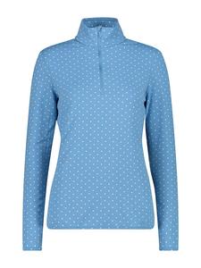 Функциональная рубашка с длинными рукавами светло-голубого/белого цвета CMP