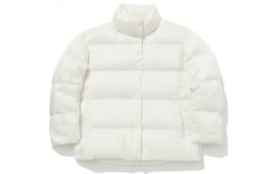 Куртка пуховая женская бело-серая LINING