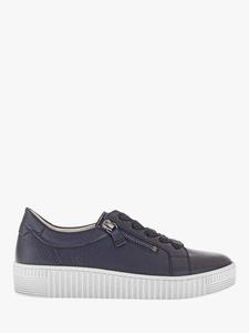 Wisdom Leather Flatform Trainers Gabor, Navy
