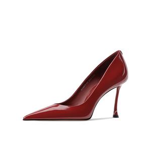 Shesrim Женские красные туфли на высоком каблуке, цвет Red
