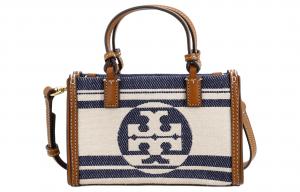 TORY BURCH Элла Жаккард Сумка Тота Мини Женская Морской Синий