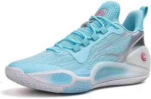 Мужские баскетбольные кроссовки, дышащие, с противоскользящей, износостойкой подошвой, амортизирующие, для спортивных тренировок и ходьбы Generic, синий