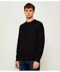 Свитер Syer Regular fit Hugo, черный