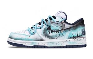 Nike Кроссовки для скейтбординга Big Ghostly Flame Low top мужские сине-черные