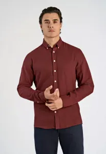 Рубашка melange с начесом Lindbergh, Burgundy