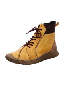 Gemini Ботильоны на шнуровке желтого цвета