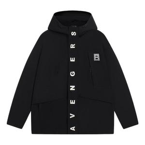 Куртка x ветровка с графическим принтом marvel Li-Ning, черный