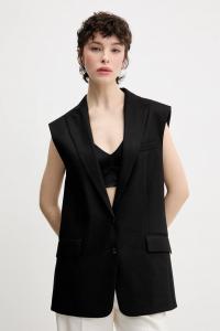 Льняной жилет Hugo, черный