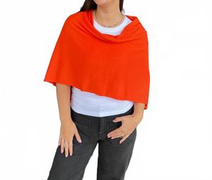 Пончо Eden II в пламенно-оранжевом цвете KERISMA