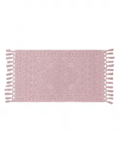 Хлопковый коврик для ванной Nellore с бахромой, 51 x 97 см French Connection, сиреневый